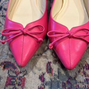 Maeve Pointed Toe Ballet Flats Hot Pink size 10M